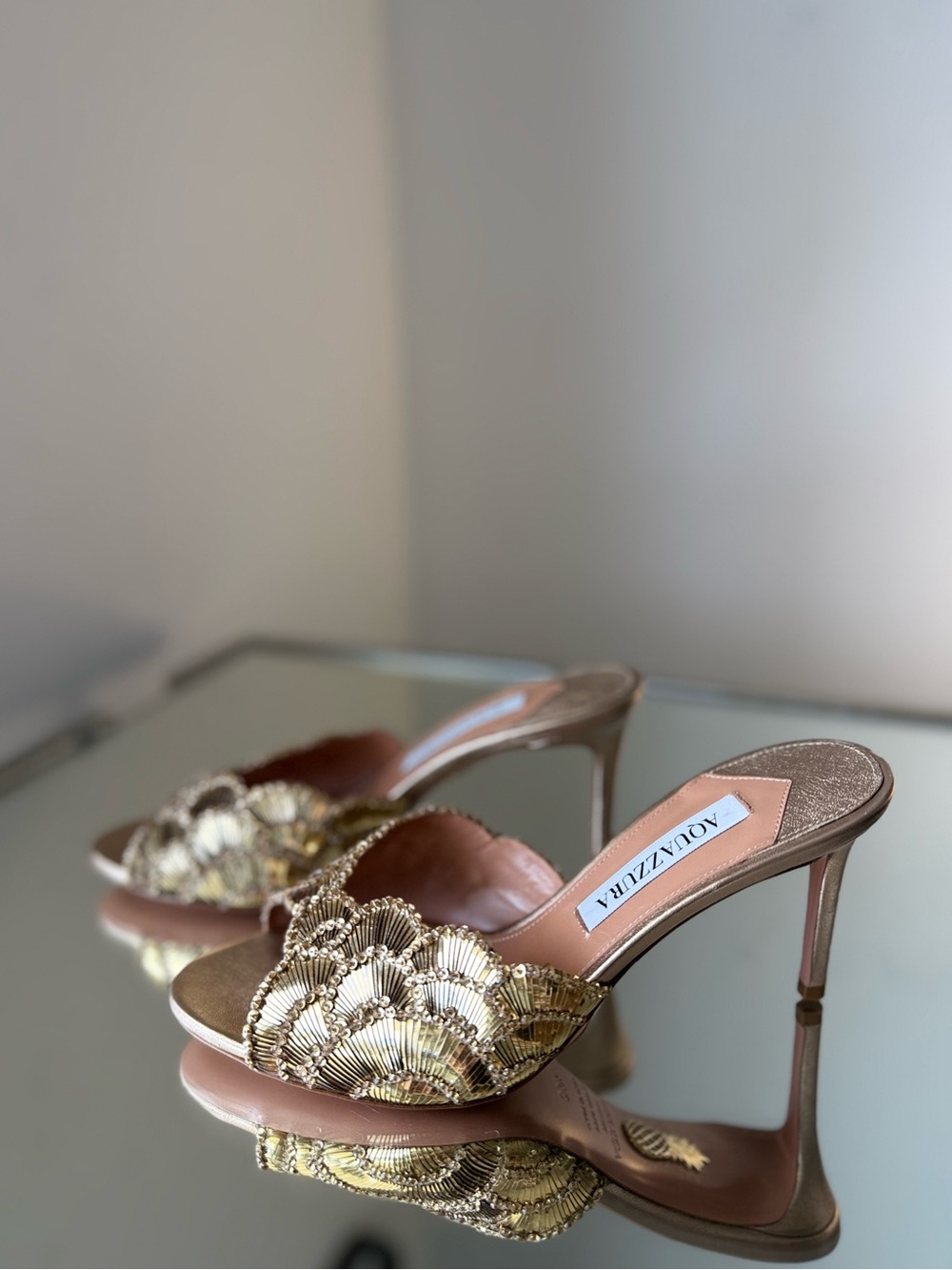 New Aquazzura Ce Soir Mule 75 $1,710 - Picture 6 of 15